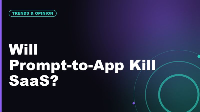 Saaspocalypse: Will Prompt-to-App Tools Threaten Small Software Companies?